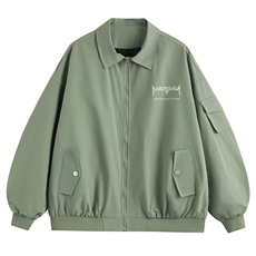 新款平铺侧边袖口袋棒球服字母印花飞行夹克A247-TPF6033特批65，男装夹克，电商A247-1