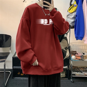 量大优可提供视频2024印花圆领卫衣宽松HD019-1-YL4336-P30图片