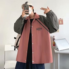 港风日系外套男春秋季翻领夹克ins潮流男装休闲男衣服JK014-P55，男装夹克，星座308B-1