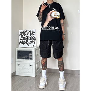 2025夏季新款男休闲五分裤A061-ED50016-P50控68-聚酯纤维图片