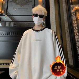 抖音得物供货 提供视频 秋冬重磅美式宽松织带圆领卫衣0309图片