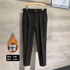加绒长裤黑色