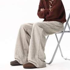 【现货】XZ612-PB056-特P54美老钱风呢料条纹休闲裤垂坠感长裤，男装休闲裤，星座612