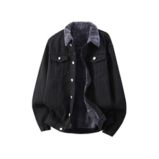 JK617加绒-P95-限价138M-5XL羊羔毛外套牛仔棉服冬装大码，男装棉衣，星座116