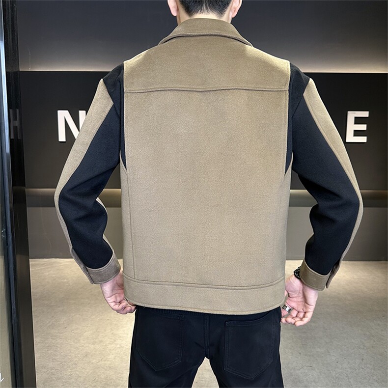 秋冬季新款呢料加厚毛呢外套呢子夹克男2558-P140,男装夹克,电商B321-1