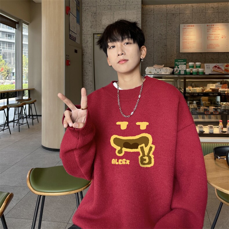 高质量！秋冬季半高领毛衣男士加绒加厚线衣针织衫男DMY548-特P38图片