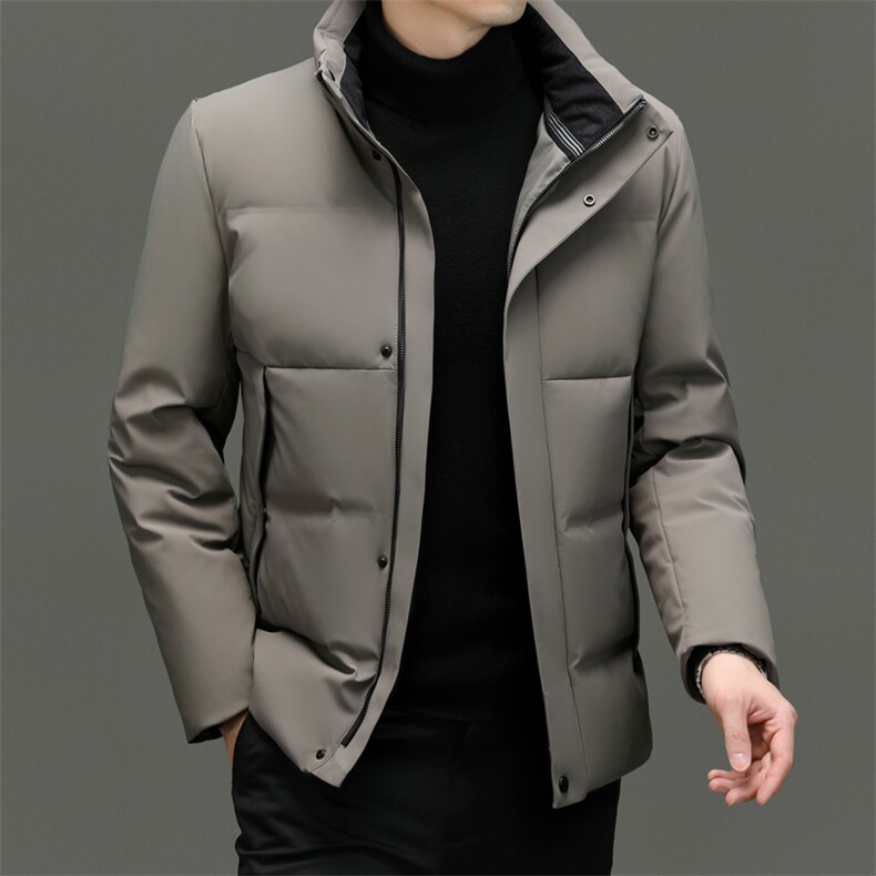 DF2380钱塘2020-2冬季新款厚款时尚休闲立领中年男士羽绒服P275,男装羽绒服,钱塘207-2