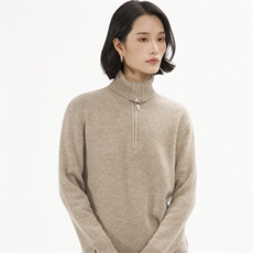 纯色厚款常规款针织女保暖羊绒衫衫纯欲辣妹风潮牌时尚长袖休闲，女装羊绒衫，巾兮羊绒