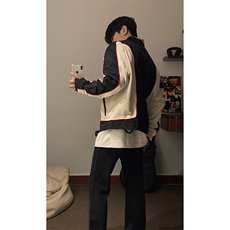 B221美式ins高街暗黑痞帅型男机车服外套上衣SY2306-P90控118，男装夹克，电商B221