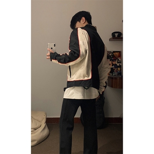 B221 美式ins高街暗黑痞帅型男机车服外套上衣 SY2306-P90控118图片