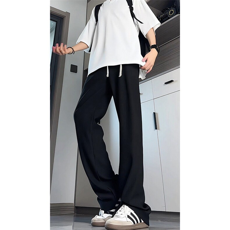 190加长版高个子男裤子垂感肌理感休闲裤115cm120运动裤KZ044P50,男装休闲裤,电商B312