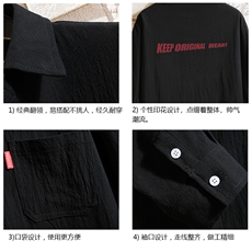 QC58071-P45亚七分袖衬衫男大码五分袖衬衣男短袖，男装衬衫，电商A040A
