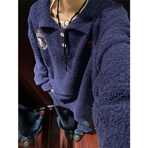 现货 美式复古刺绣polo领毛衣针织衫 807-3-YSYT05-P65图片
