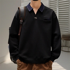 卫衣男潮流春秋长袖宽松休闲简约打底体恤衫TK6133-P68，男装T恤，星座1105-3