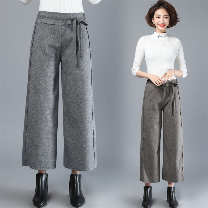 休闲保暖宽松慵懒纯色洋气减龄时尚潮流韩版休闲裤,女装休闲裤,奕阳依阁
