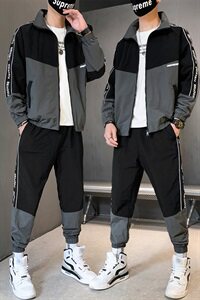 夹克外套男士韩版潮流春秋两件套搭配帅气休闲套装DS869T图片