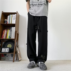 立体裤头包边刺绣新中式风裤子男夏季西裤冰丝休闲长裤NG851，男装西裤，星座1116A-1（原606A）