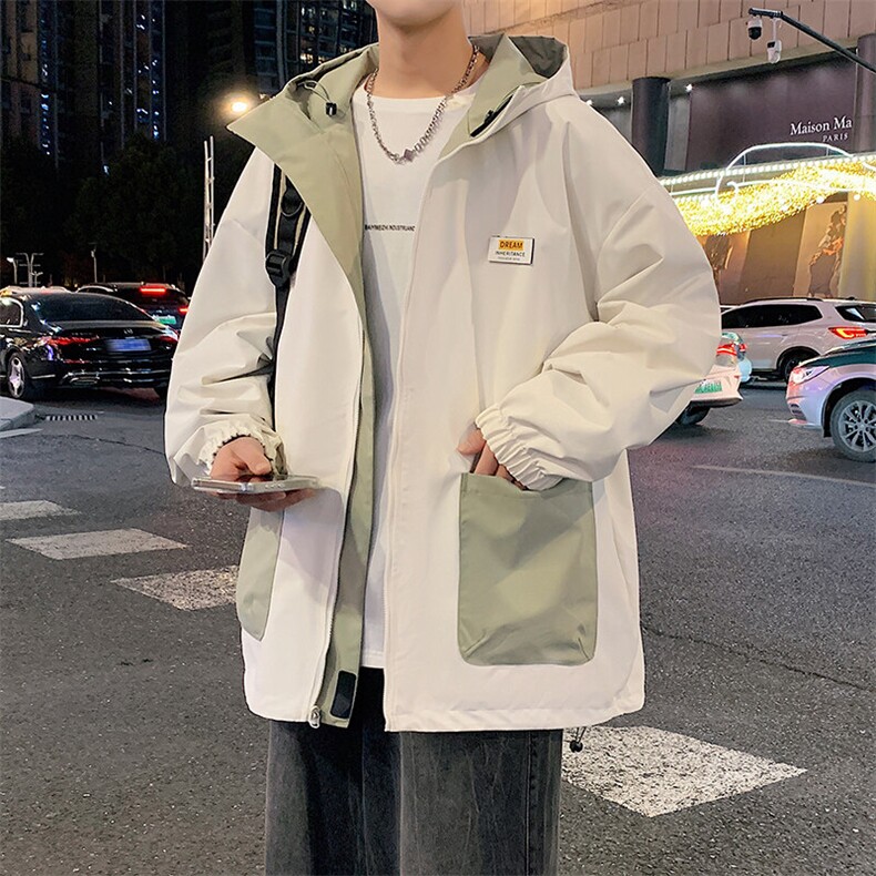 秋季户外夹克男双面穿冲锋衣外套DSA157B-JK7902-P70,男装夹克,电商A157B