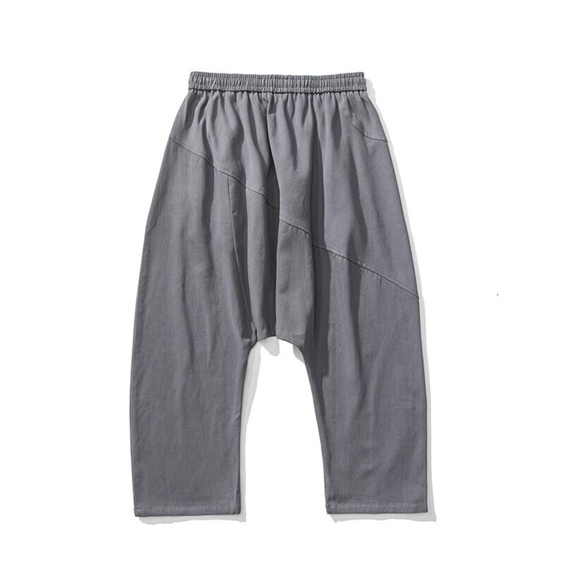 白底平铺春夏大码日系工装哈伦垮裤港风垮裤休闲裤男女K278/P60,男装休闲裤,钱塘713