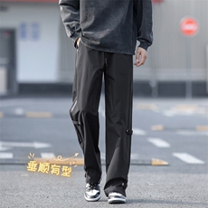 港风机能冲锋裤户外百搭高街拖地裤K710常规特批39加绒特批43，男装休闲裤，星座718-1