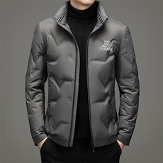 冬装新款商务休闲纯色羽绒服中青年男士立领面包服SNDAF3323-P240，男装羽绒服，电商B212（原钱塘6029）