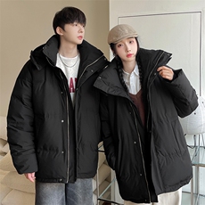 羽绒服男冬季新款港风情侣连帽白鸭绒外套YR922-P160(控价208元，男装羽绒服，星座214-3