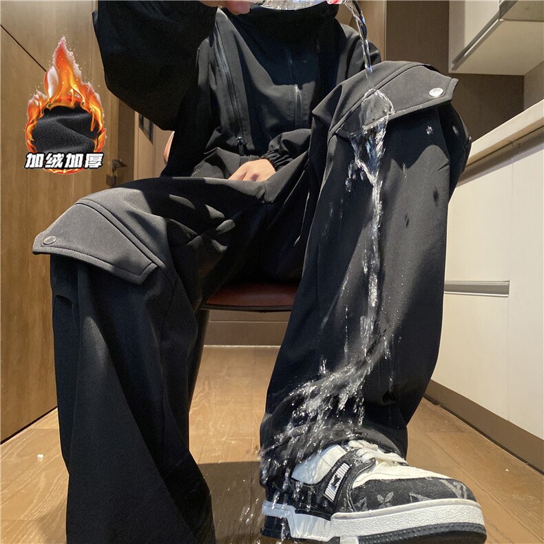 2023潮流口袋设计防水冲锋裤K23553-p50控68加绒K23553JR-p60控78,男装休闲裤,电商B315