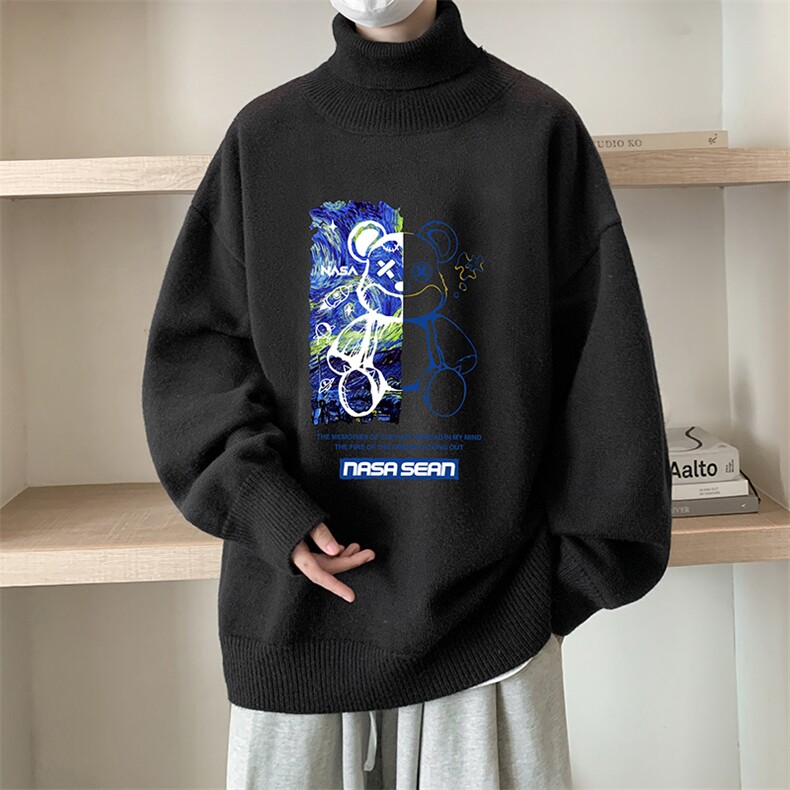 控68高领毛衣男士大码内搭毛线衣男GM45290-P45加绒款-P65,男装针织衫/毛衣,电商A040