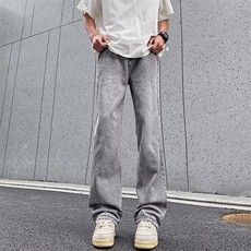 夏秋小脚修身弹力牛仔裤男士韩版潮流高街2024长裤RK1902-P40，男装牛仔裤，星座412-3
