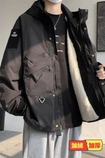 8XL-M特大码冲锋衣防水宽松工装风男夹克外套JK1306P90控118，男装夹克，电商D206-1