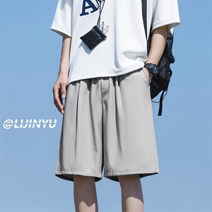 夏季冰丝短裤休闲夏季薄宽松薄款运动男五分裤DK516特批1539图片