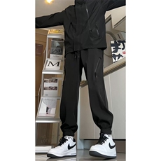 冲锋裤男秋季魔术贴束脚运动裤美式休闲裤登山工装裤子K6699-P35，男装工装外套，星座412-1