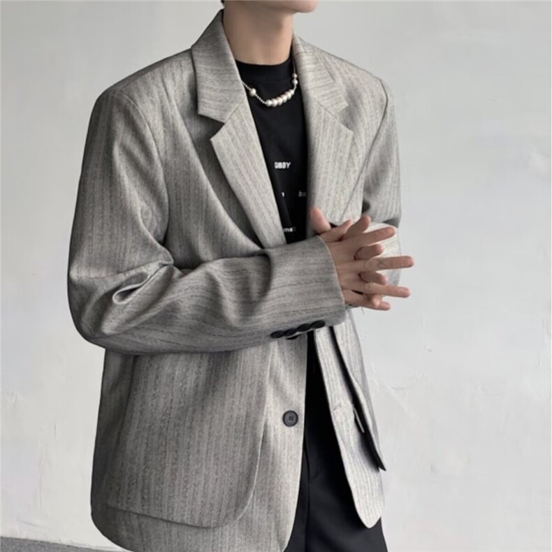 2025秋新款商务单西领小西装休闲西服外套上衣XZ3102,男装西服套装,星座1108
