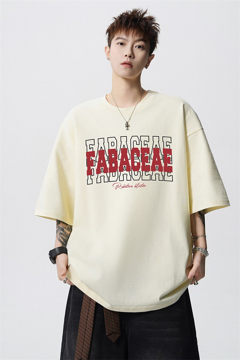 240g美式重磅短袖T恤FSDX257M-5XL特批25无差价控48,男装T恤,电商B219B