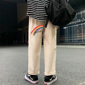K43126-P25 加绒款-P35 休闲裤男士大码宽松九分运动裤男裤男直筒图片