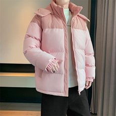 棉服撞色拼接灯芯绒外套男生冬季棉衣情侣装棉袄子M810-P85，男装棉衣，星座308B-2
