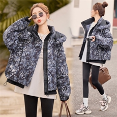 现货白鸭绒有帽可拆2025年冬季潮羽绒服女外套，女装羽绒服，米雪儿