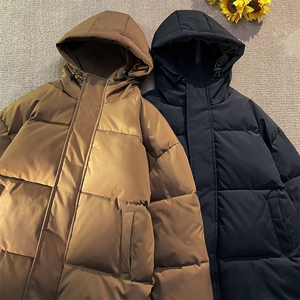 光板二开男士连帽棉服冬季加厚棉衣潮流棉袄青年A266-MY2503-P65图片