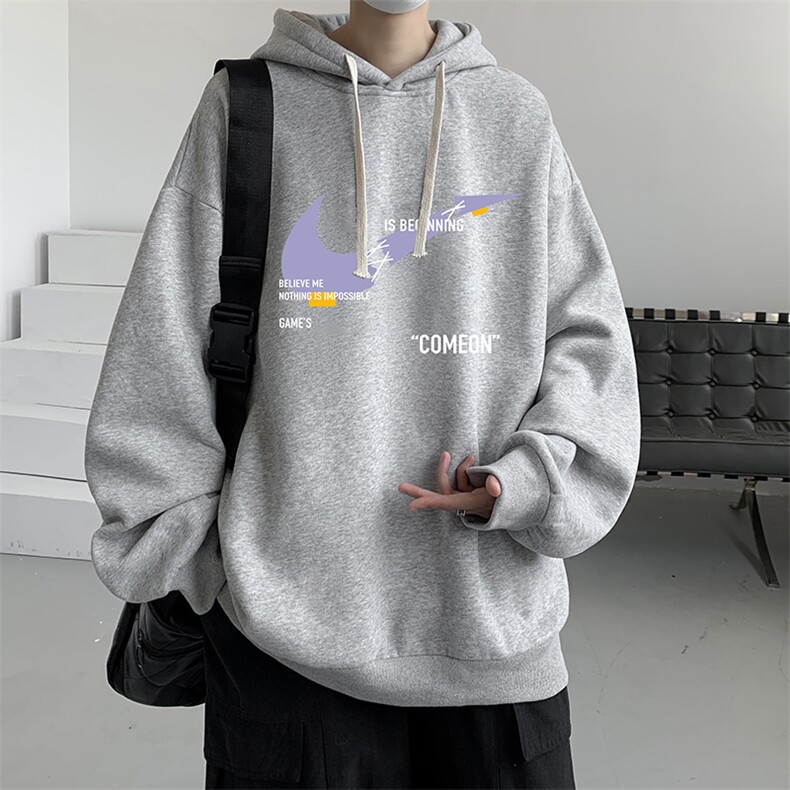 连帽卫衣男大码运动服帽衫外套WY2259-P35加绒款-P40,男装卫衣,电商A040
