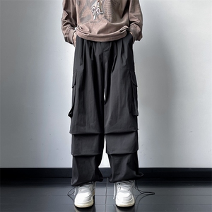 秋季美式速干工装裤男士潮牌机能冲锋裤宽松休闲阔腿裤 K7387-P42图片
