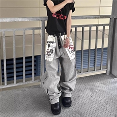 男童夏季防蚊裤薄款炸街儿童装夏装牛仔裤痞帅裤子2025新款潮男孩，男装牛仔裤，星座506A