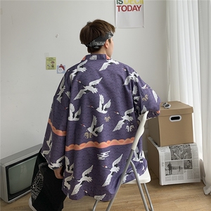夏季大码风港风外套防晒服开衫薄款道袍披风汉服潮 F12/P40图片