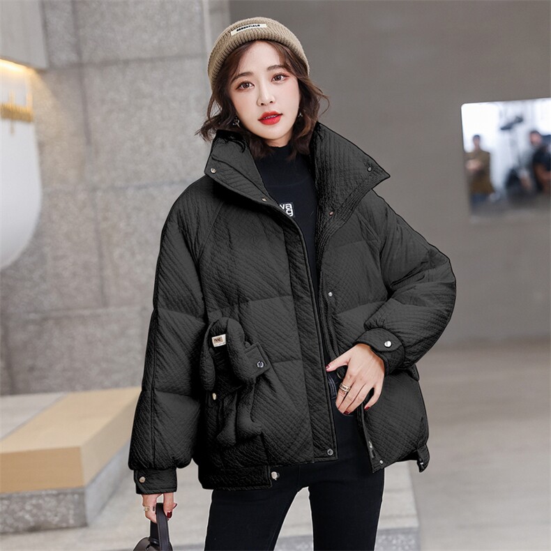 短款羽绒服女冬小个子2021年新款潮今年流行兔子小款外套保暖外套,女装羽绒服,菡迪欧娜