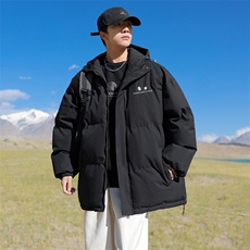 现货抖音得物可供视频三防加厚羽绒连帽棉衣外套面包棉服85529，男装棉衣，电商A486