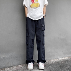 夏季新款潮牌复古休闲裤男高街多口袋机能工装裤现货K8065-P37，男装休闲裤，星座512-3