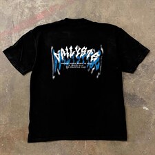 1506/Q3360/P35痞帅印花男夏季圆领宽松短袖重磅230g纯棉潮牌，男装T恤，星座1506