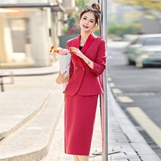 气质女神范西装套装裙女2025春秋新款高级感韩版小西服职业两件套，商品下架区，然然