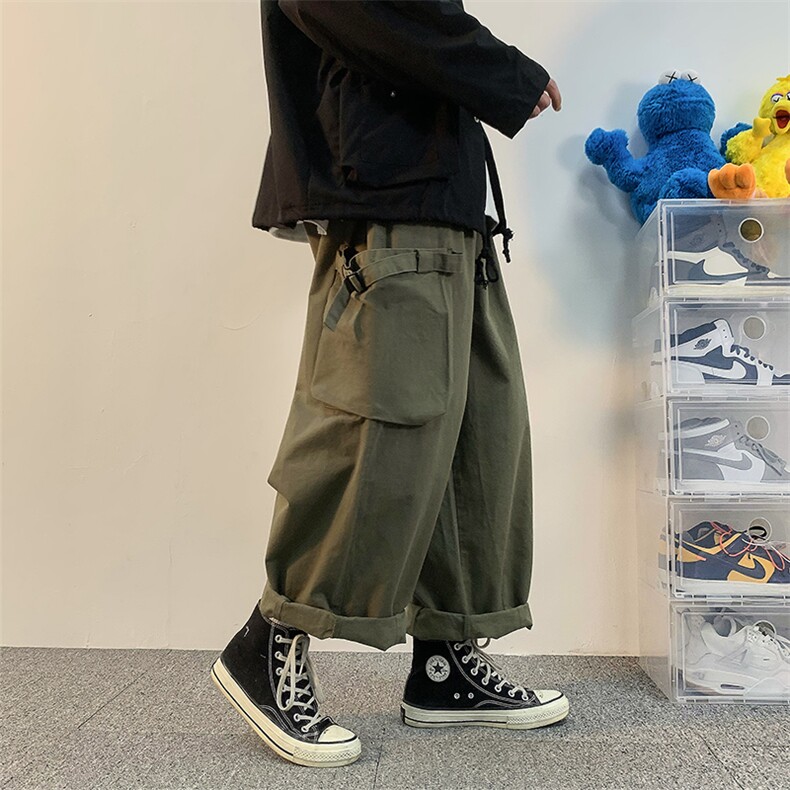 2025秋季装男女款ins潮中性风宽松大筒束脚裤休闲裤K442/P55,男装休闲裤,星座608A