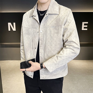 翻领夹克男2025新款秋季休闲外套男款C317-J7706-P125图片