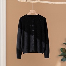 2025年秋季时尚百搭通勤简约休闲开衫，女装羊绒衫，启东羊绒